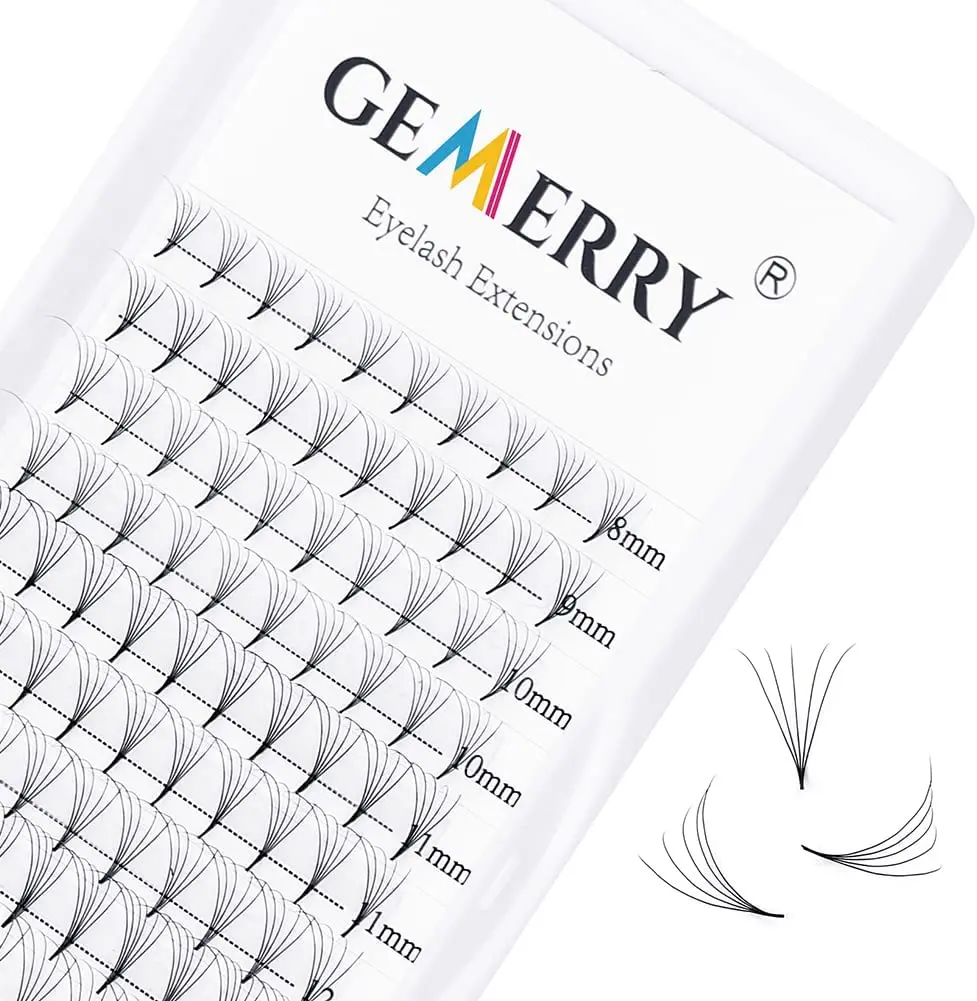 

Pre Made Fan Eyelash Extensions 10D 12D Pointy Base Premade Fans Eyelash Extension 0.05 0.07 Russian Volume Lashes CD curl