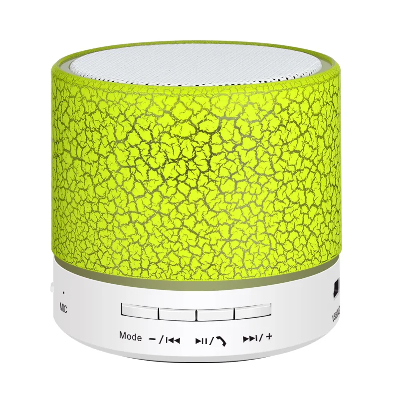 

Fast Shipping Fashion Mini Wireless Phone Speaker With LED Light Outdoor Portable Mini Speaker