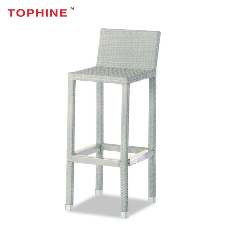 
Commercial Contract Outdoor Rattan Furniture Wicker Patio Bar High Stools 