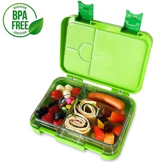 

2020 New Products 6 Compartments bento box BPA Free Leakproof Microwave Plastic Kids Bento Lunch Box wholesale, Customized