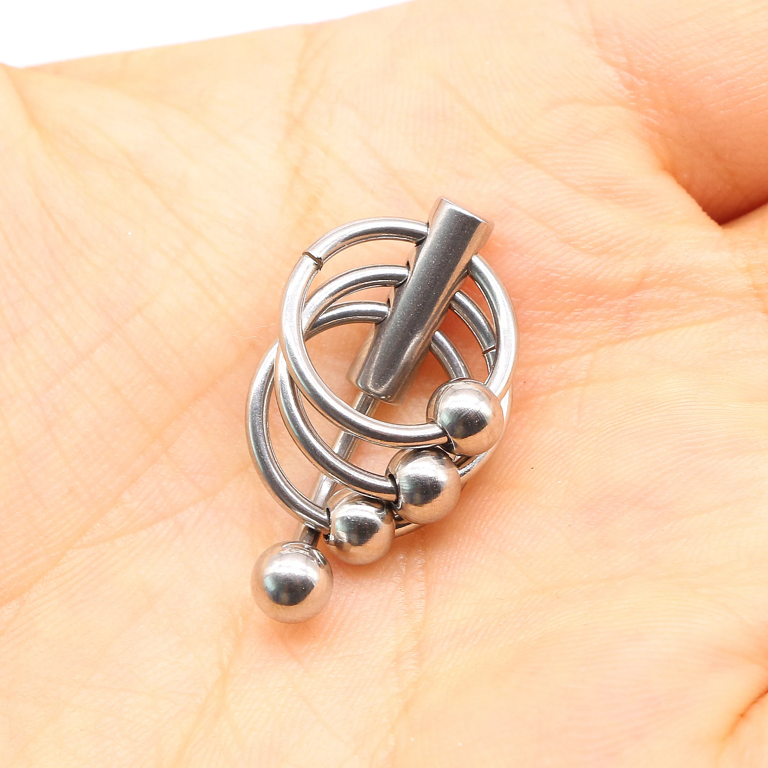 加比316l不锈钢生殖器阴蒂阴蒂箍环肚脐环人体穿刺饰品