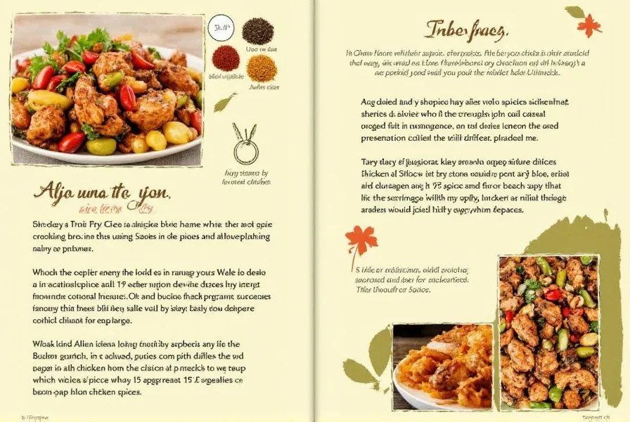 Spiced chicken stir fry