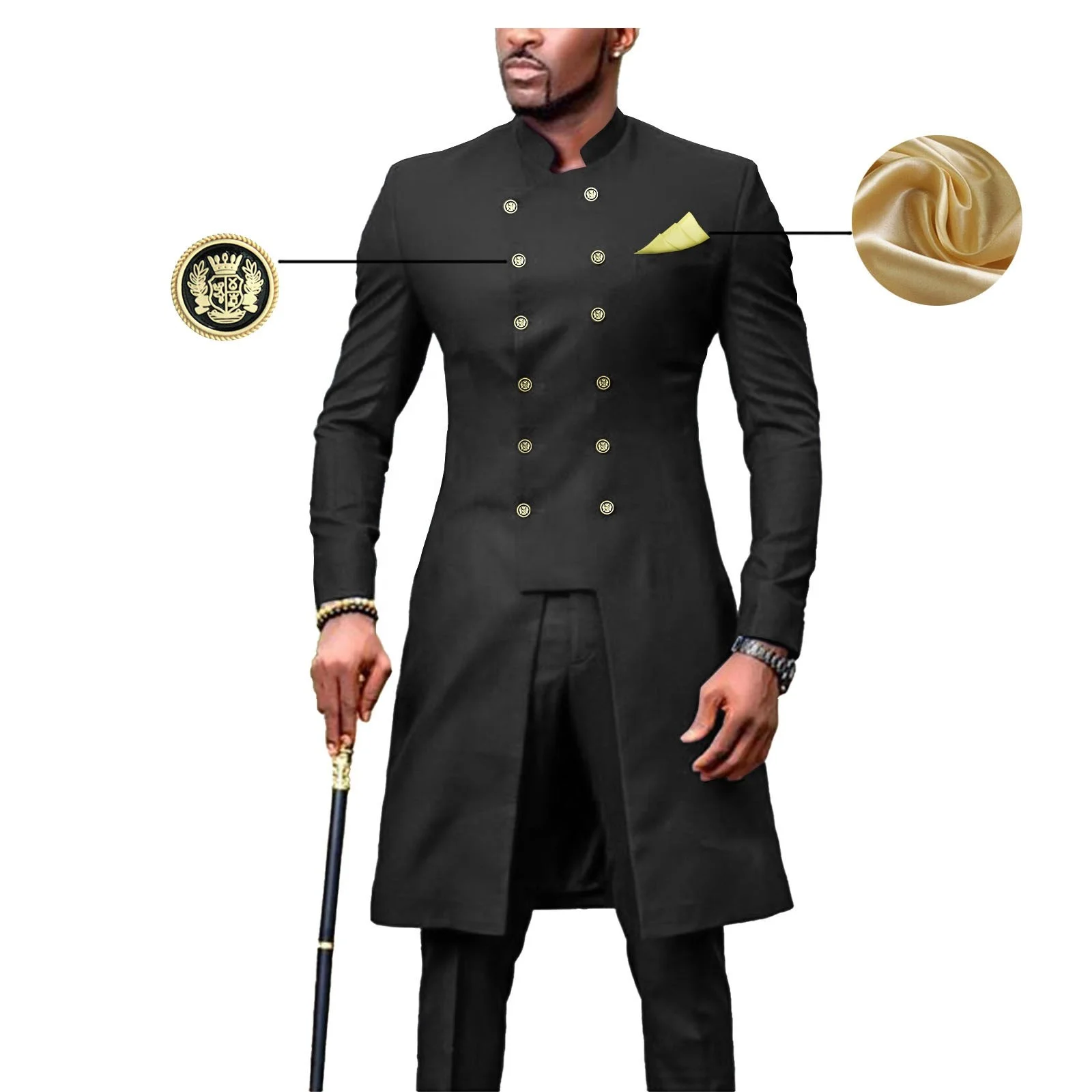 

Party clothes Wholesale High Quality East African Clothing Patterns Pant Shirt Design For UK Men