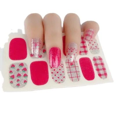 

ZX2981-3005 Hot Sale Custom Printing Women Sexy 3d/2d Waterproof Nail Art 3d Gel Sticker Nail Sticker From Japan