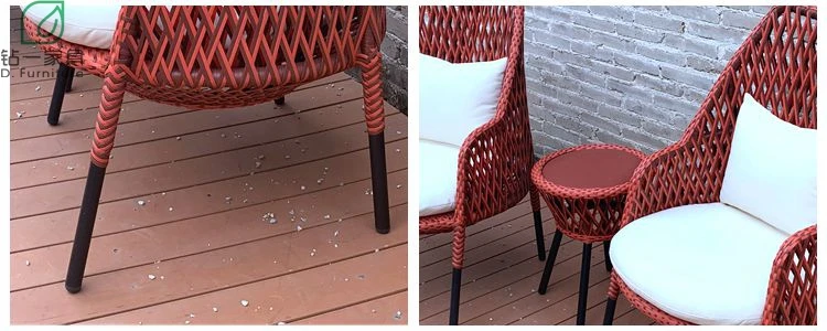 Creative Design Rattan Woven Outdoor Garden Furniture Chair And Table Set