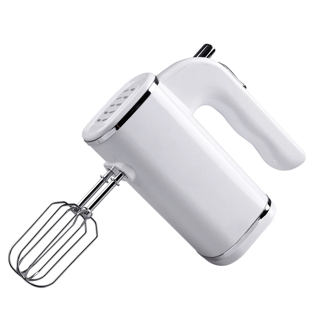 

New Electric Handheld Food Whisk Blender Home Kitchen Egg Cake Mixer Beater, Black/white