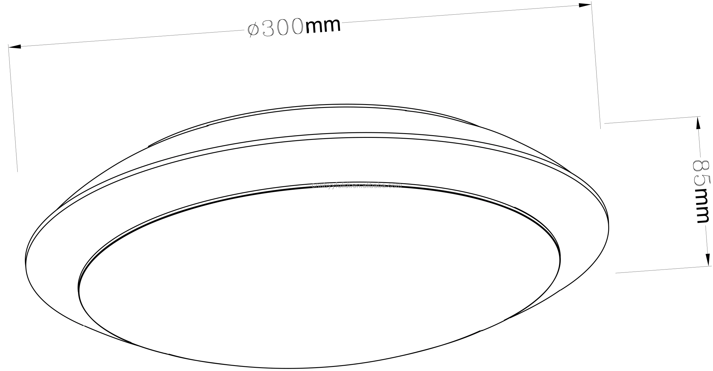 P3302ms Indoor Motion Sensor Ceiling Light Surface Mounted Outdoor
