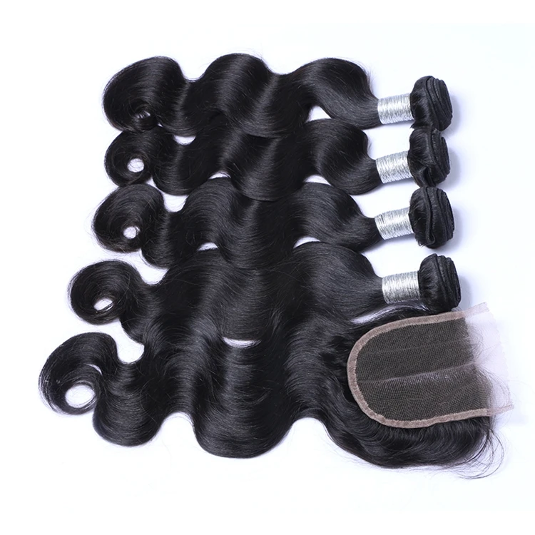 

3 bundles and a closure wholesale For Black Women brazilian hair bundles