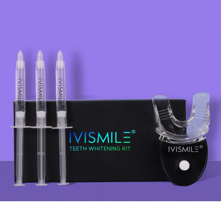 

IVISMILE GMP Approved Professional Tooth Bleaching Home Use Kit Factory Teeth Whitening Supplies, White, black, pink, blue, green