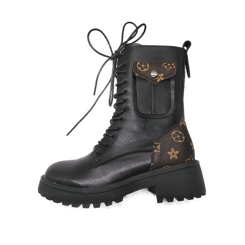 

Hot comfortable new collection warm winter leather fashion boots for women, Black