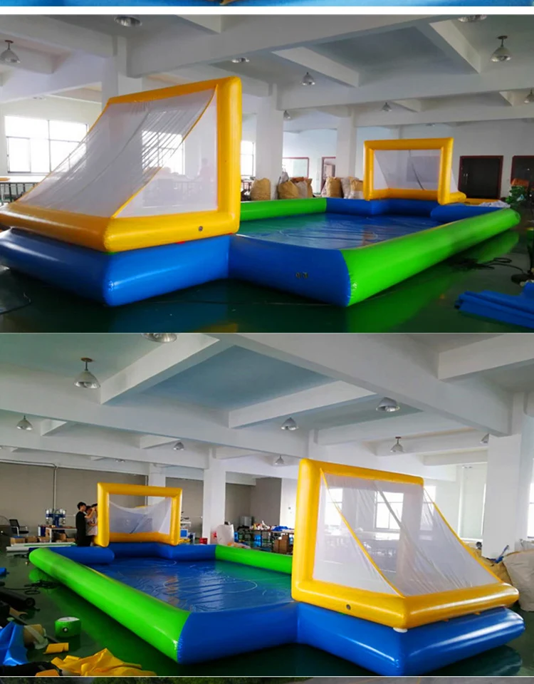 inflatable water soccer field