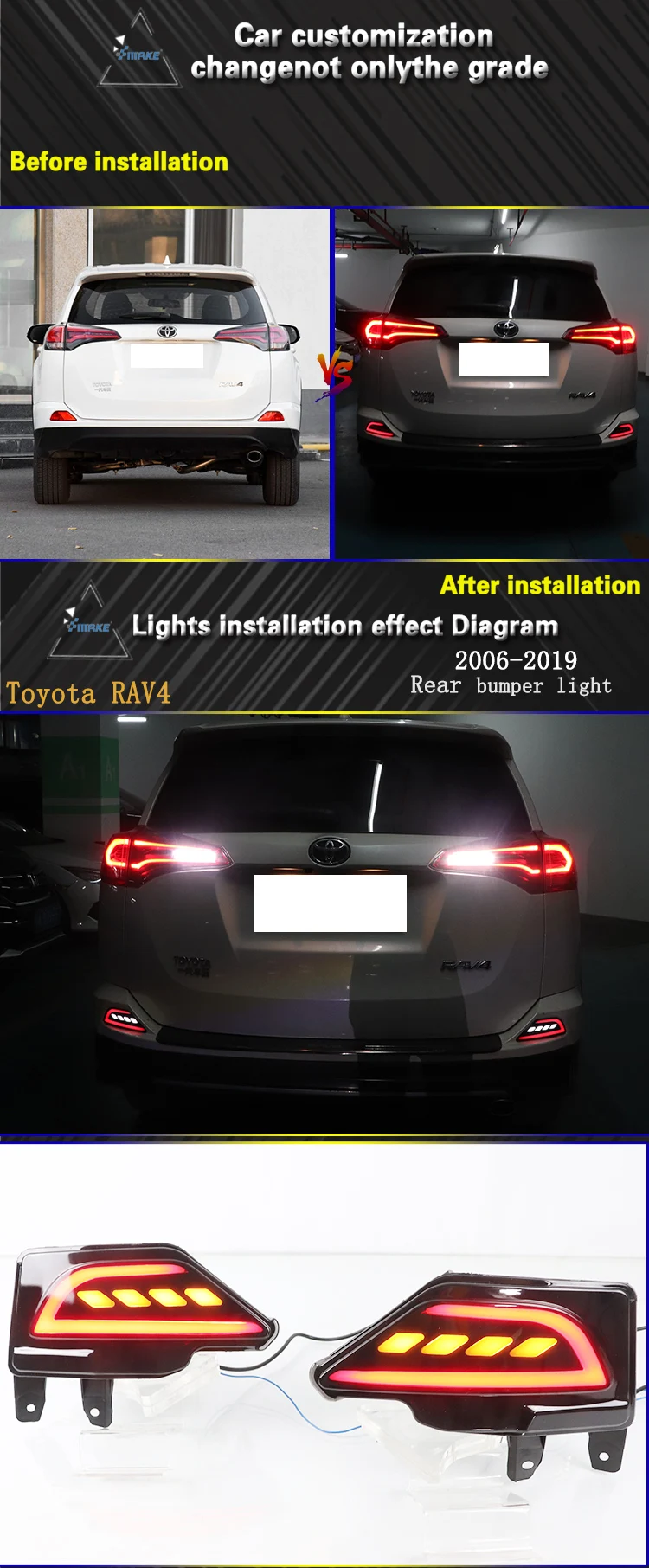 NSF Certified Fits Toyota RAV4/ RAV 4 Hybrid 16 Inner Tail Light W/Reflector Unit Driver Side 