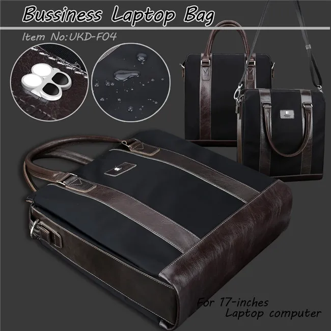 

Man messenger Business package canvas satchel bag genuine leather canvas, Brown