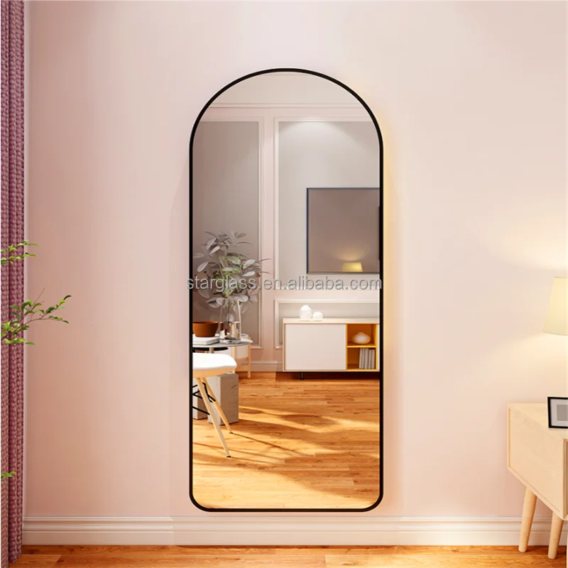 

full length standing arch bedroom dressing floor wall mirror for sale