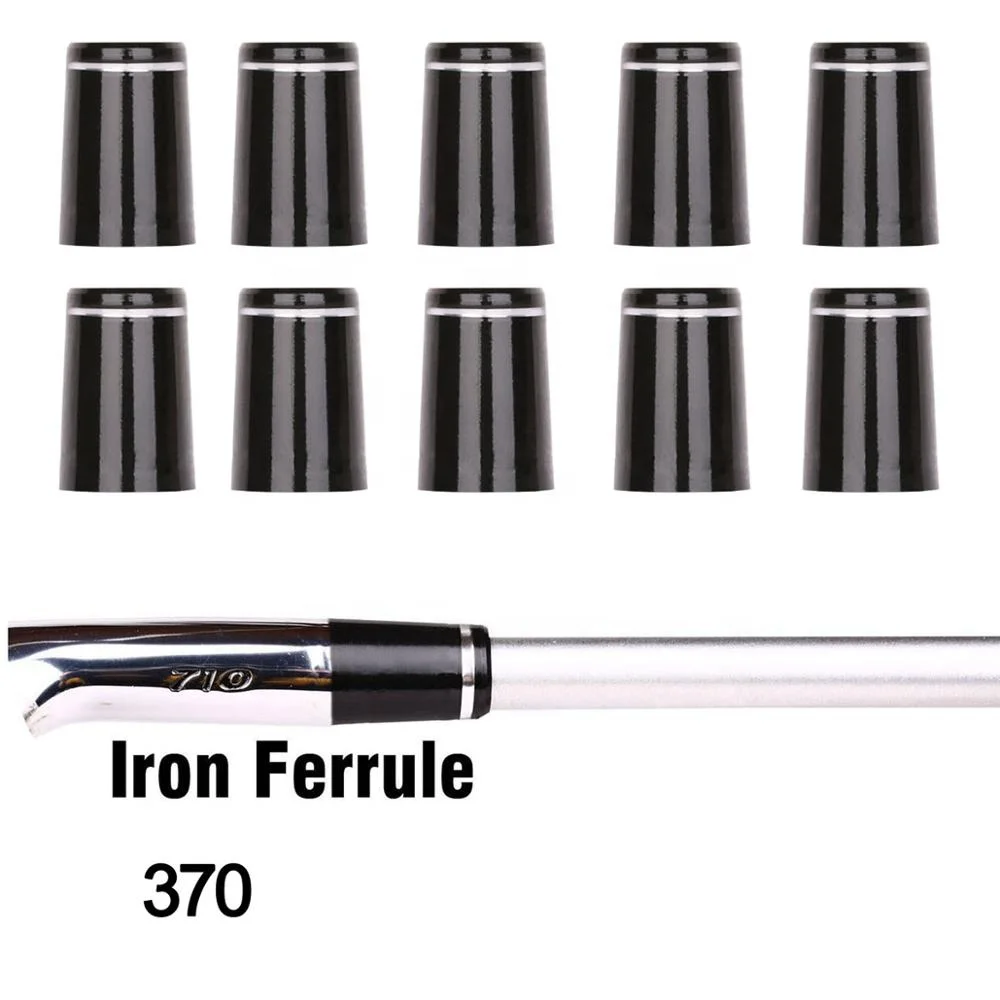 
.355 .370 Golf Black Shaft Iron Ferrule for P790 Irons Silver Ring 