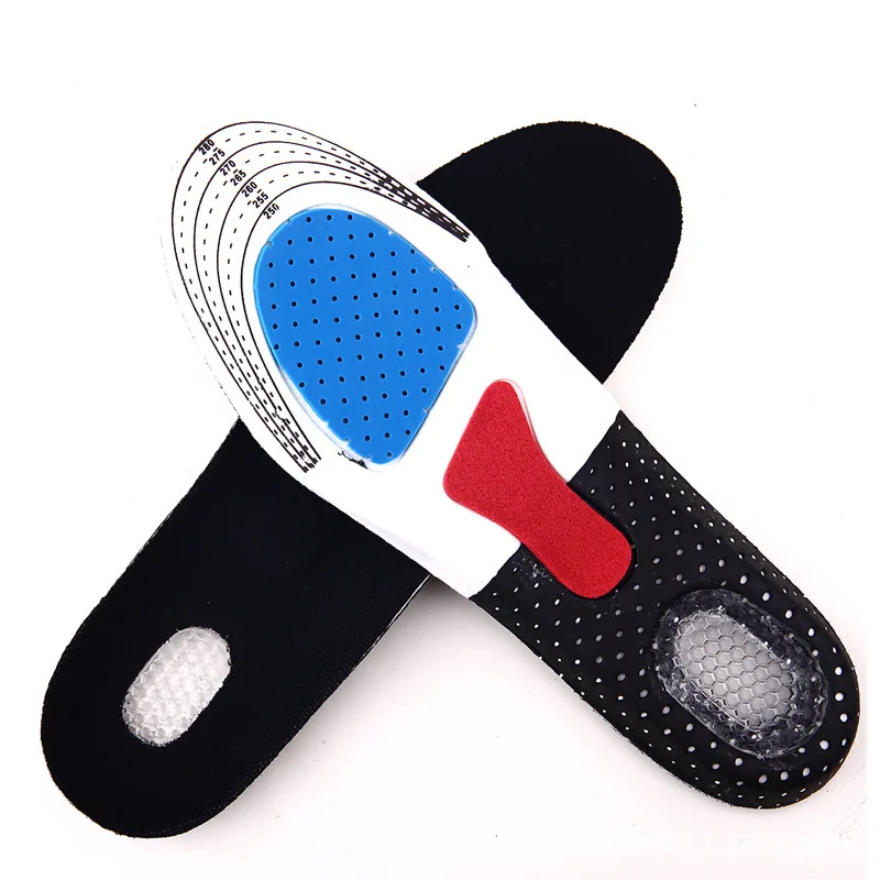 

Factory Sports Silicone Gel Shoe Insoles Arch Support Orthopedic Plantar Fascists Running Insole For Shoes, Black or customized