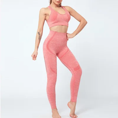 

Yoga bra and tights bodysuit seamless tights women's yoga set