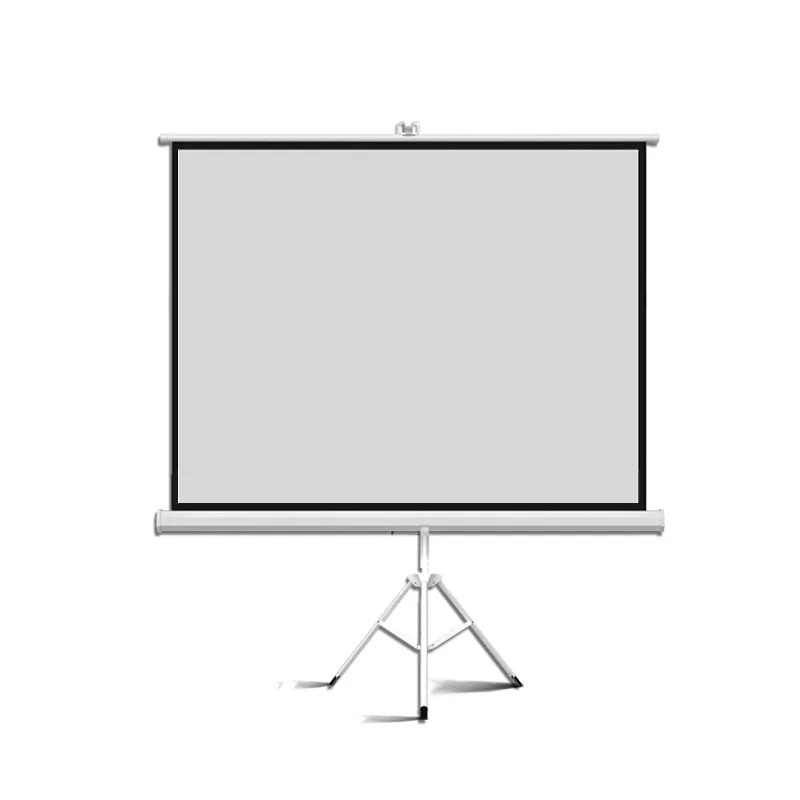 

Manual Pull Up 72 Inch 4:3/16:9 Portable Tripod Stand Projector Screen Matt White outdoor HD projection screen Customization