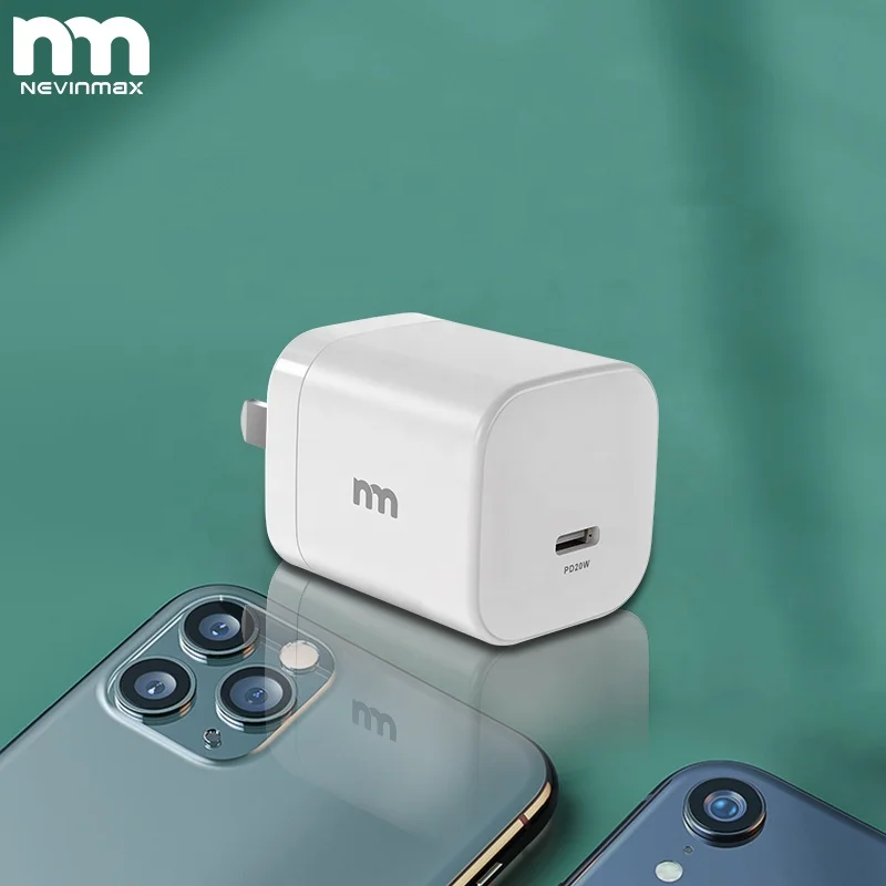 

New PD 20W Mini Charger Compact Type C 20w PD Home Cube Charger for iPhone 12 Series