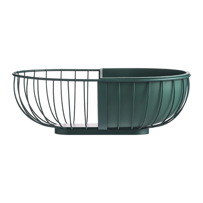 

Fruit Basket Creative Countertop Iron Gold Plated Black Vegetable Mesh Metal Bowl Kitchen Storage Wire Fruit Basket