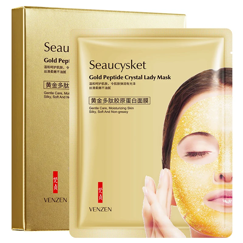 

VENZEN Gold polypeptide collagen mask is gentle hydration and oil control facial mask