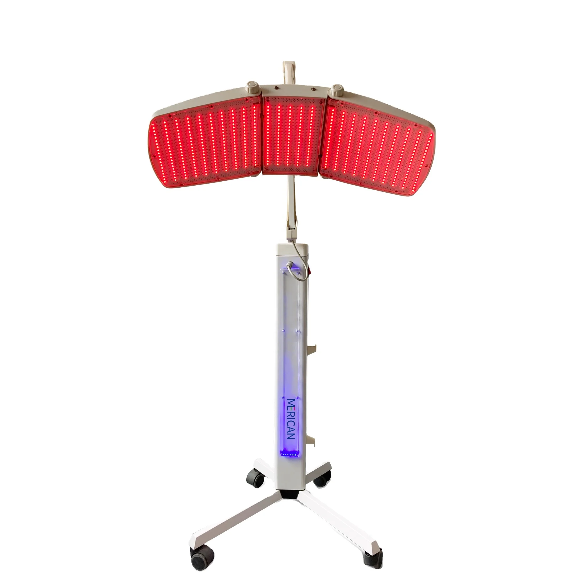 

630nm 660nm 850nm led red 7 colors collagen laser light therapy stand machine facial beauty device pdt light therapy