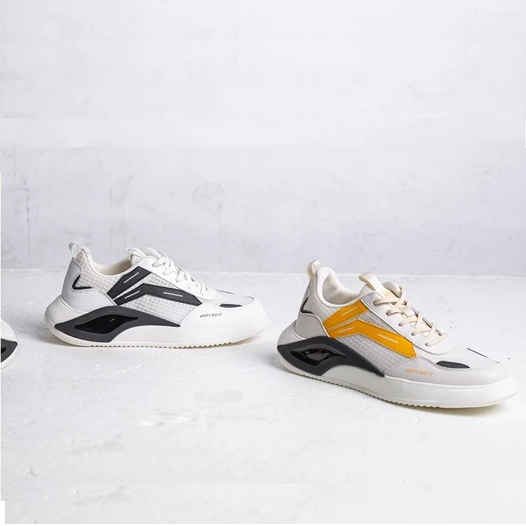 

Sneakers Outdoor Trail Trekking Mountain Climbing Sports Shoes For Men, Black, white and beige