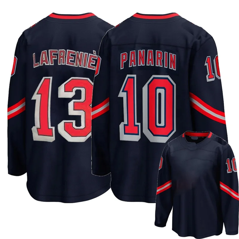 

New York Alexis Lafreniere 13 Artemi Panarin 10 Ranger 2020 Top Quality Mens Stitched Ice Hockey Uniform Jersey Wear Wholesale