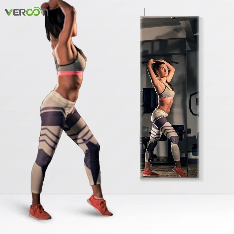 

H32001 Vercon android wall gym exercise Home equipment convenient gym workout touch screen smart fitnesss mirror manufacturer