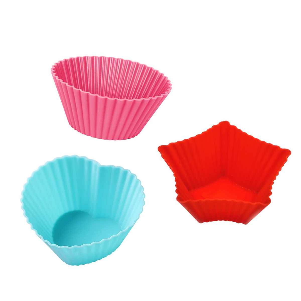 

Thicker Silicone Baking Cups Round Cupcake Mold Baking Cake Cup Silicone Muffin Mold, Brown