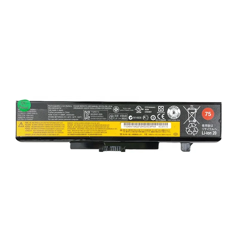 

RTS 4400mAh 11.1V Laptop battery L11L6R01 L11M6Y01 L11N6R01 for Lenovo E430 E430c E431 E435 E440 E445 E530 Original