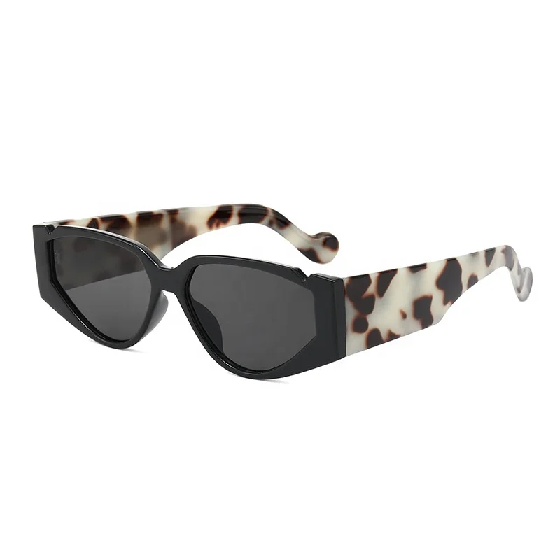 

New style ladies sunglasses, personality colorful leopard-print temple sunglasses, fashion mix and match sunglasses