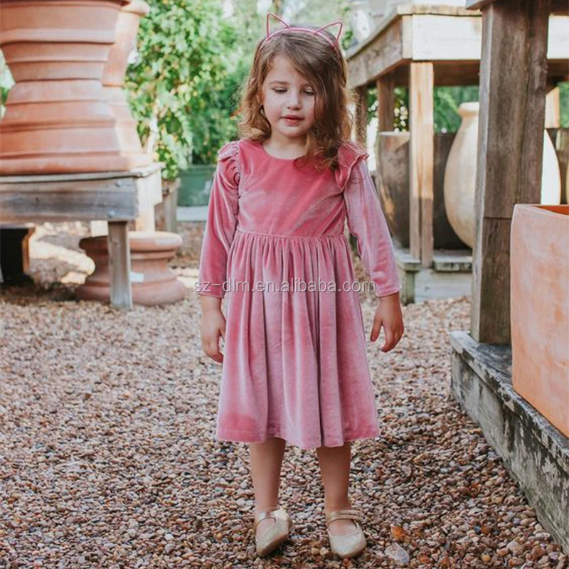 

Fashion new baby clothing ruffle summer dress girl ruffle dress baby girl boutique clothes, Pink or customzied