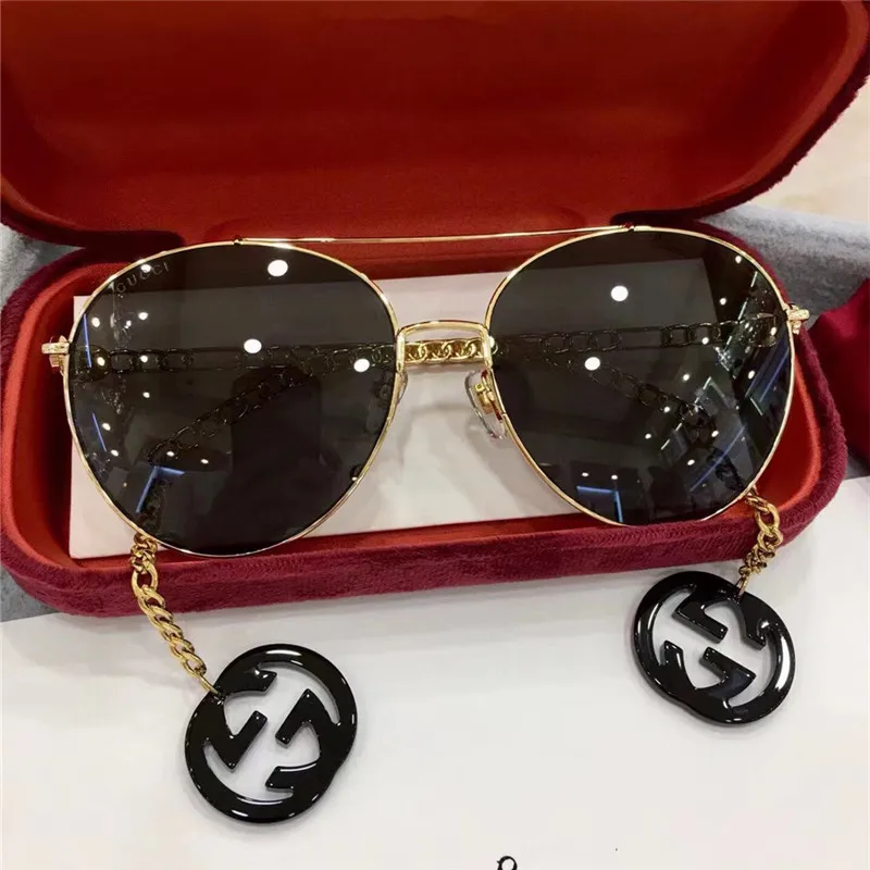 

2022 new cheap wholesale fashion oversized polarized luxury tassel pendant travel photo men and women sunglasses