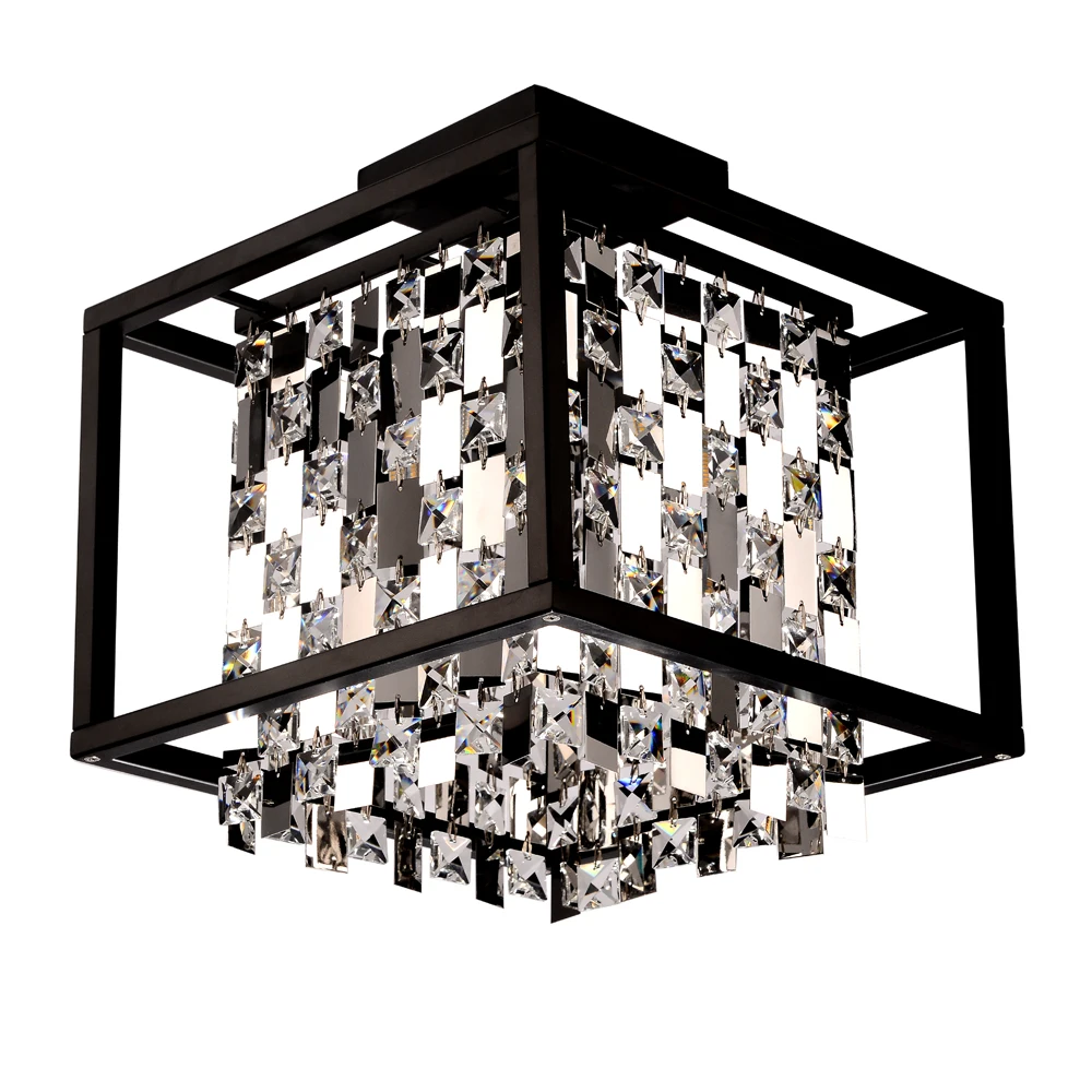 morden popular flush fitting crystal ceiling light chandelier