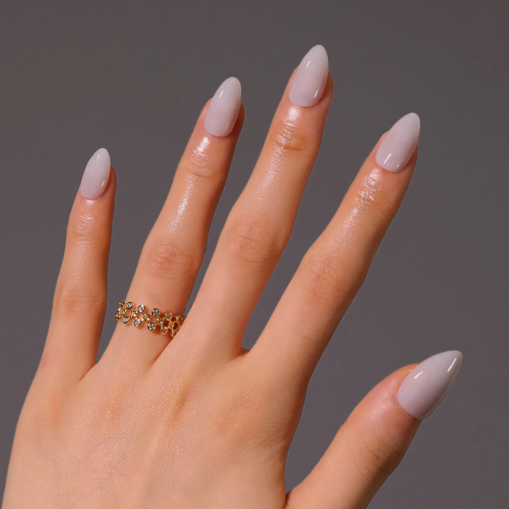 Genuine Soft Gel Nails GD44 Timeless Nude Almond Nails Simple & Chic Solid Color Press on Nail Artificial Fingernails Customize