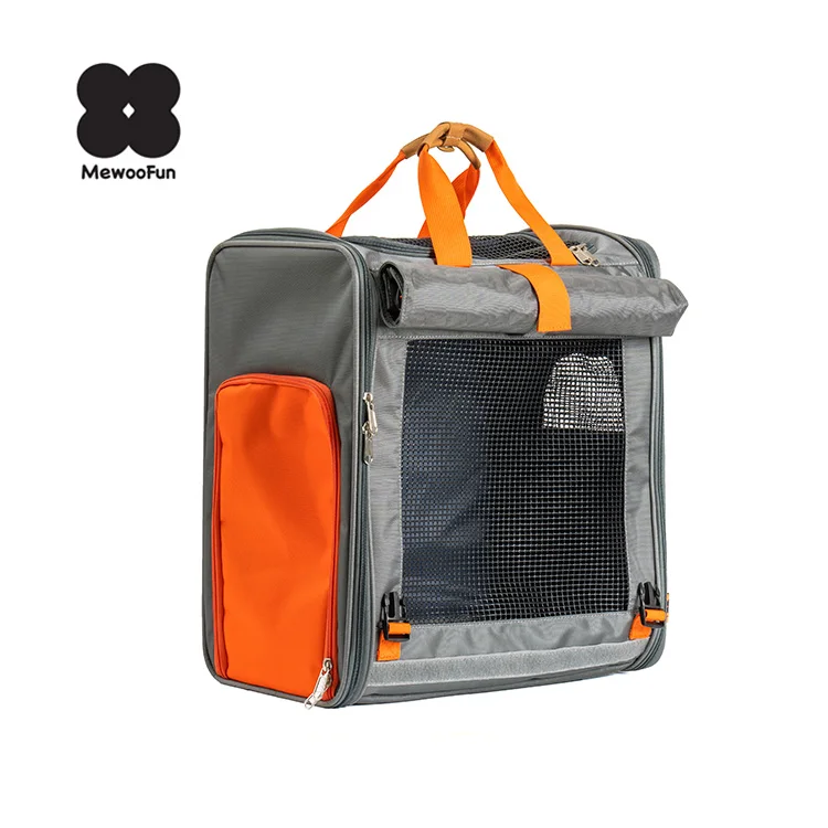 

MewooFun Outdoor Pet Walking Backpack Soft Pet Carrier Supplies Bag Pink