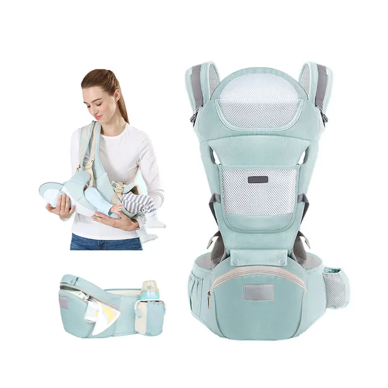 

Wholesale Fashion Baby Carriers, Newborn Breathable Baby Waist Stool, 2022 Linen Baby Sling Carrier/, Optional