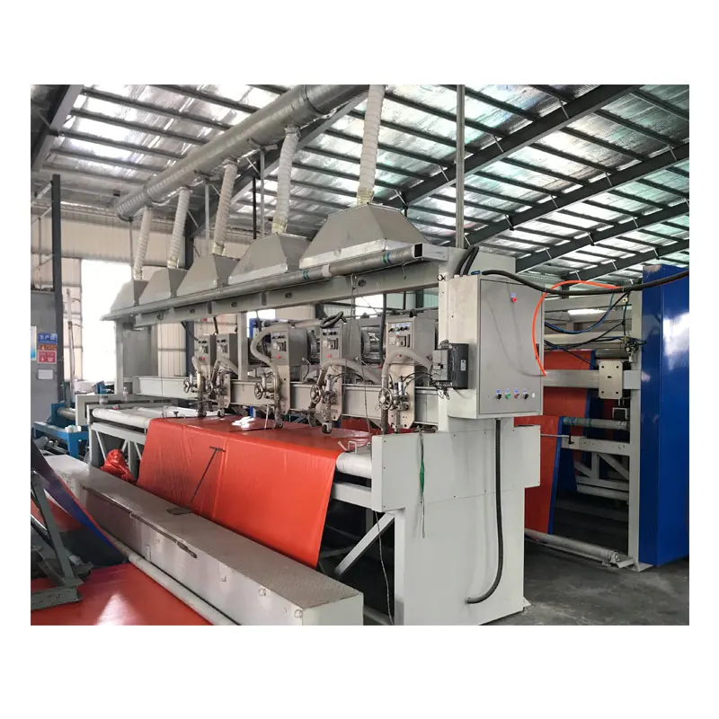 Full Automatic Tarpaulin Making Machine Tarp Sealing Eyelet Attaching