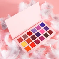 

No MOQ Customize Logo Professional 18 Pigmented Eyeshadow Palette Matte Velvet Texture Waterproof Long Lasting Eye Shadow Pallet