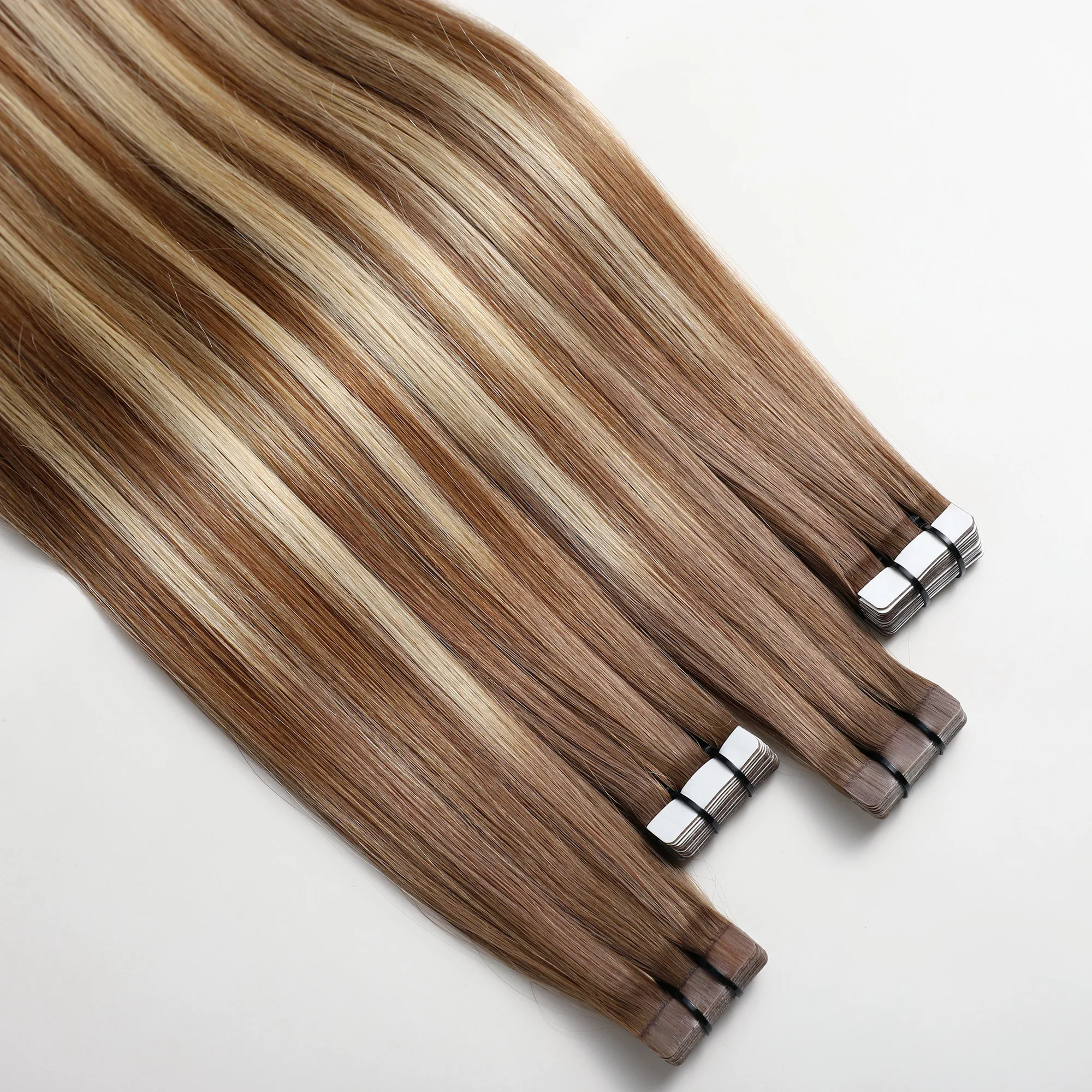Salon Quality Tape in Hair Double Drawn European Human Remy Hair PU Seamless Tape in Hair Extension with Full Cuticle