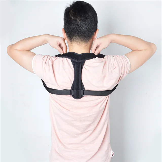 

Back Support Correction Band Back Straightener Shoulder Brace Posture Corrector, Black