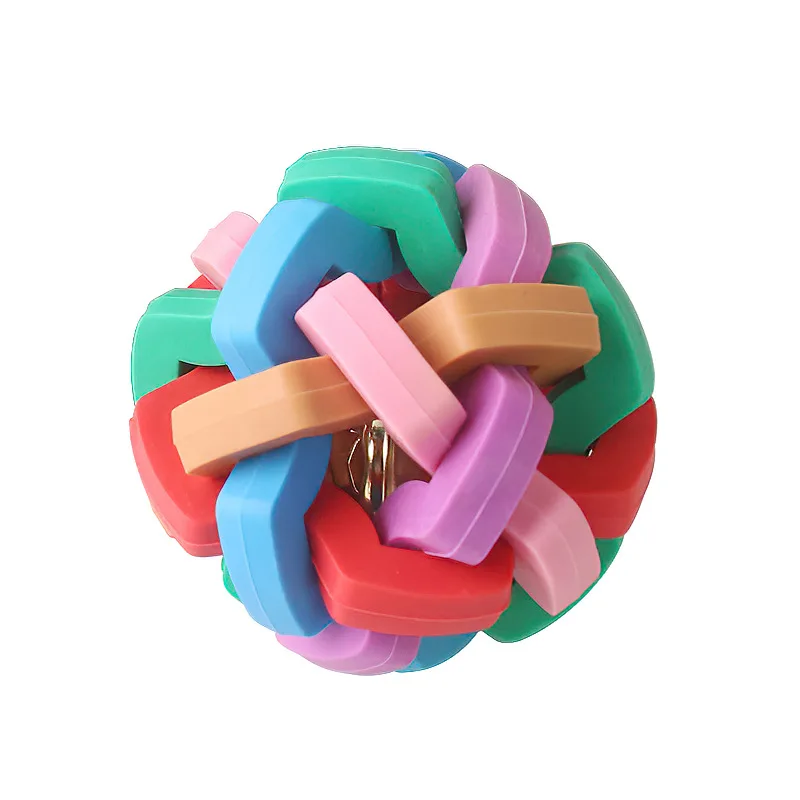 

Eco Friendly Soft Puzzle Molar Bells Training Durable Squeaky Indestructible Stuff Interactive Tpr Rubber Chew Ball Pet Dog Toys, Accept customized