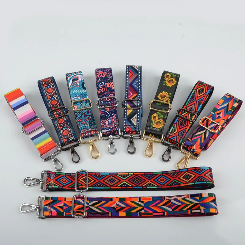 

Wide Shoulder Strap Adjustable Replacement Belt Guitar Style Cross body Handbag Purse Strap, Black,white,colorful