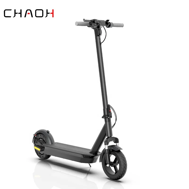 

ChaoH Upgraded Lightweight Foldable Powerful 48V 500W 10" Solid Tires One-Step Fold Adult Electric Scooters for Commute Travel