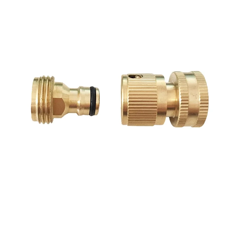 

No-leak easy connect fittings garden hose quick connect solid brass  female and male connector