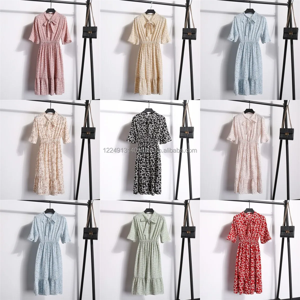 

Wholesale Women casual chiffon dress fashion womens clothes elegant dresses Ladies Trendy Dress