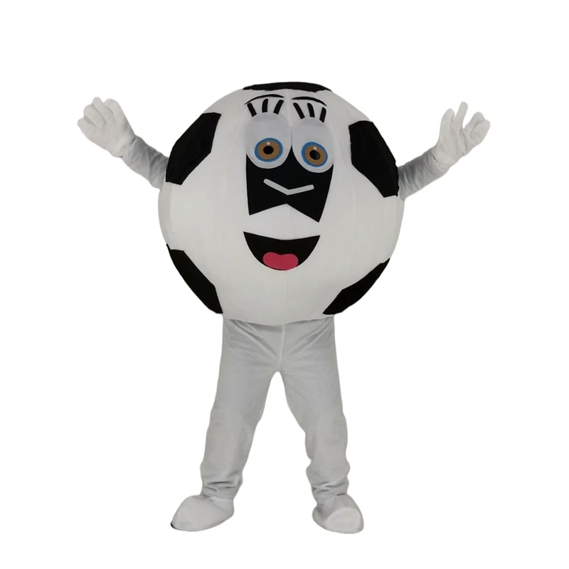 

Black and White Football Mascot Costume