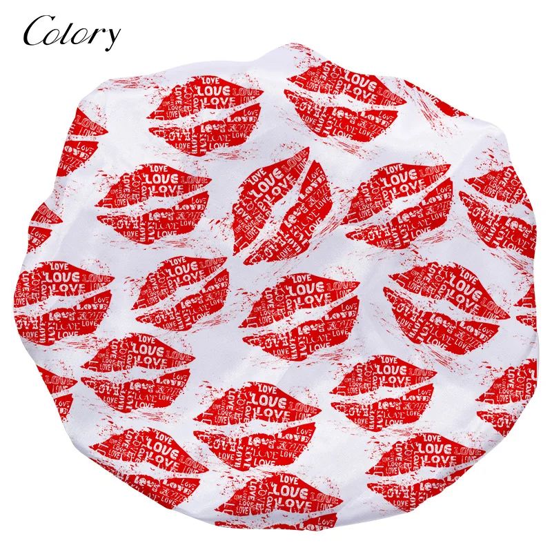 

Colory Satin Adjustable And Headband Set Hair Bonnet Box, Customized color