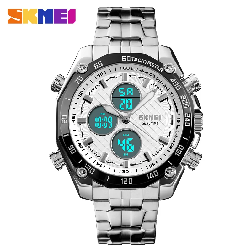 

Hot selling business classic trendy stainless watch digital watches men wrist watch
